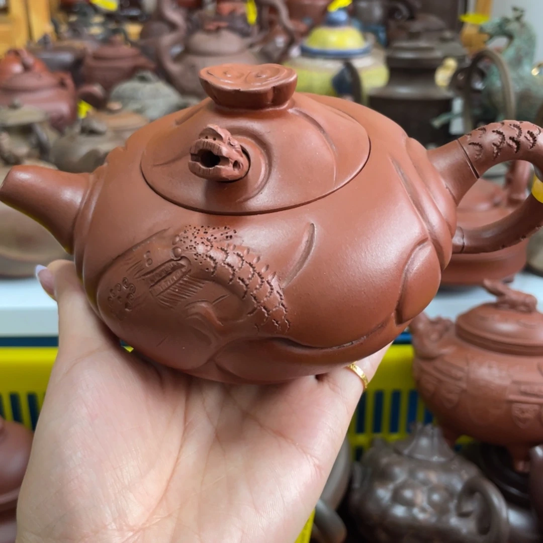 茶壶紫砂370 Cc宜兴紫砂壶