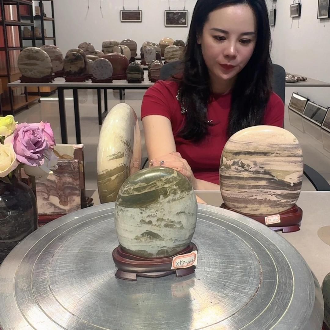 长江画面石小摆件