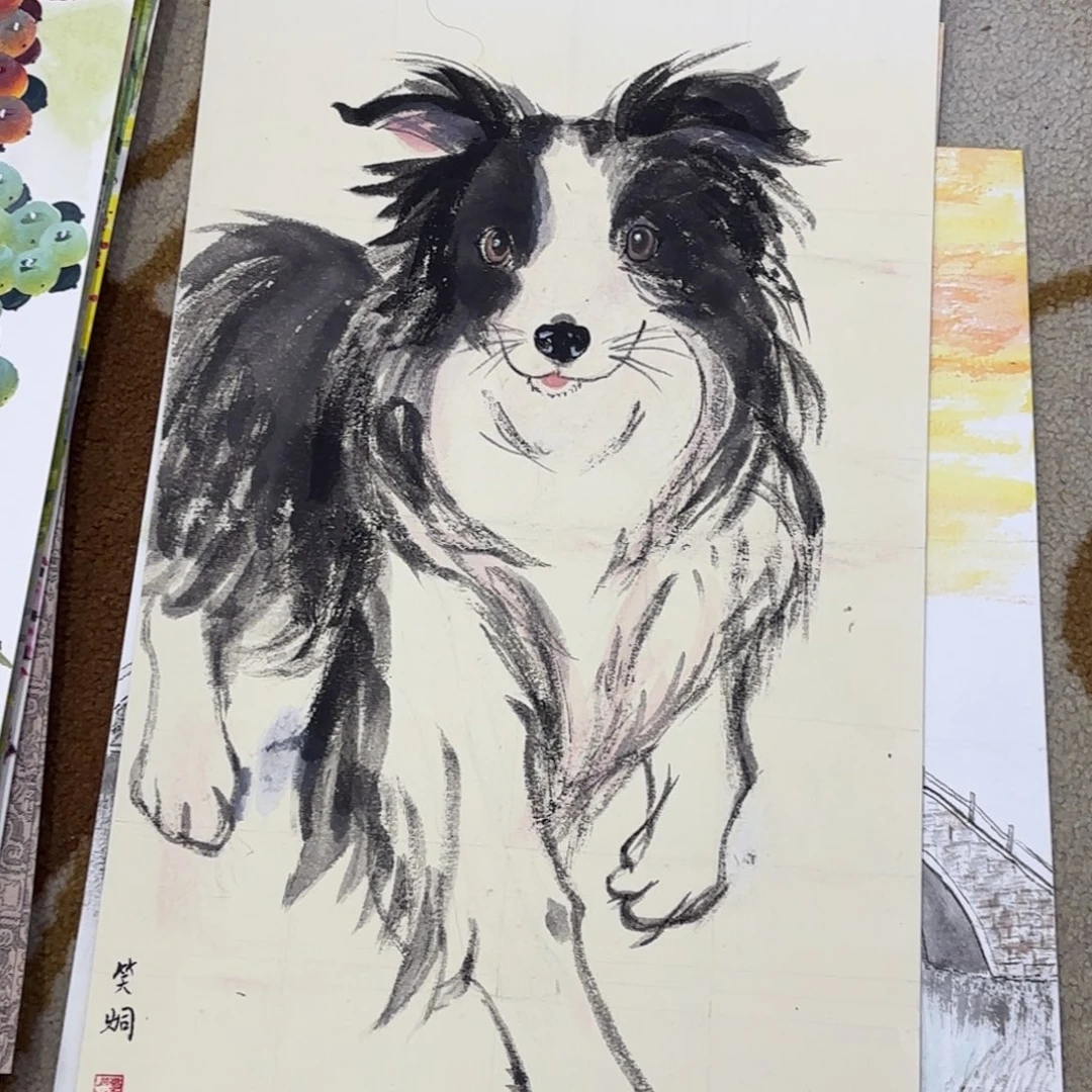 国画30-50卡纸作品艺