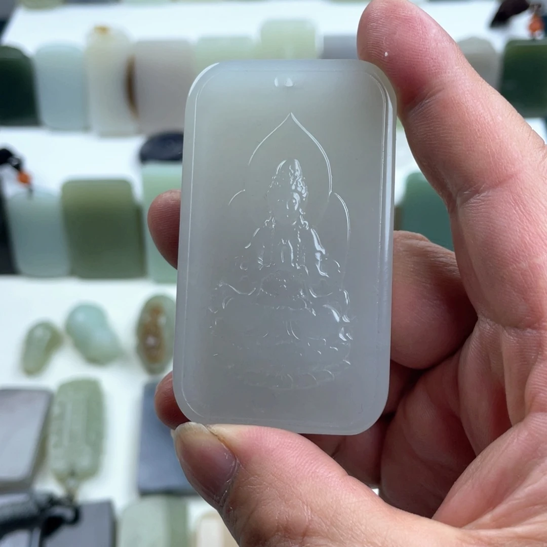 和田玉未镶嵌挂件