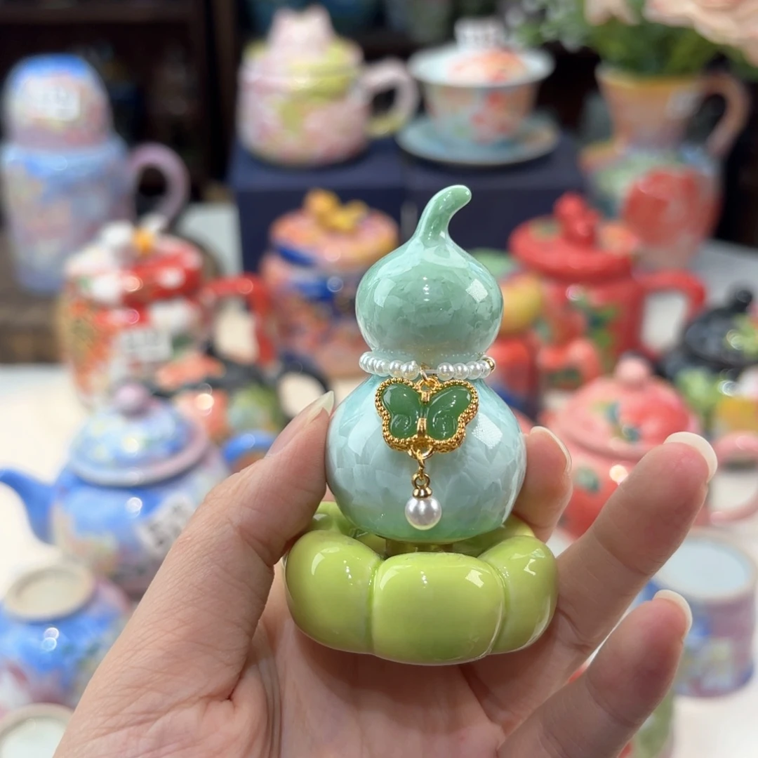 景德镇手绘高温釉下彩陶瓷茶具