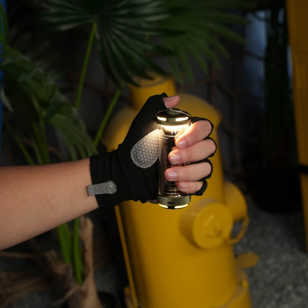 FOL户外男士露营可触屏防护训练防滑保护多功能黑色耐磨手套