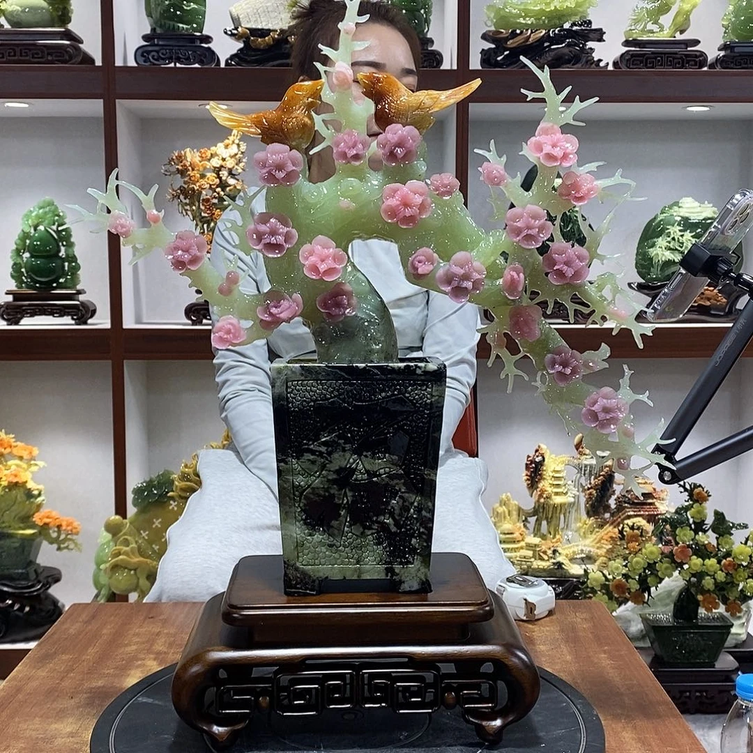 九***）玉山水摆件 玄关摆件