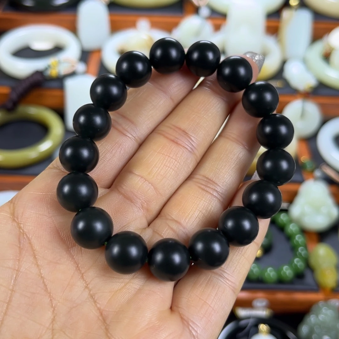 和田玉（青玉）未镶嵌手链山料