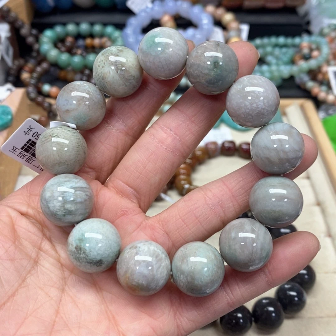 硅化珊瑚（珊瑚玉）手链未镶嵌阿*201