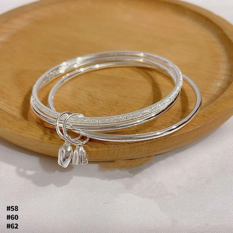 足银手镯 999.9 【10】36G 气质时尚三生三世两世欢手镯百搭手镯