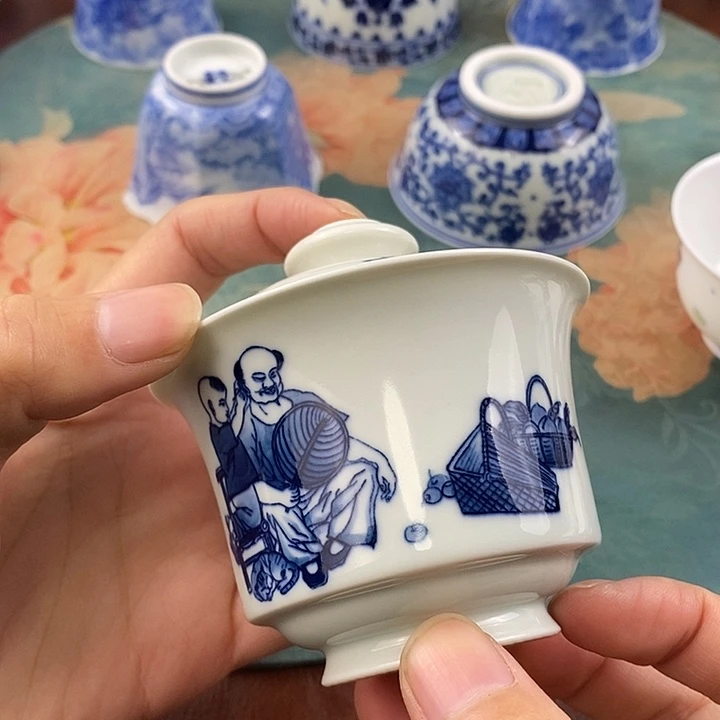 杯景德镇全手工全手绘茶具1688888微瑕