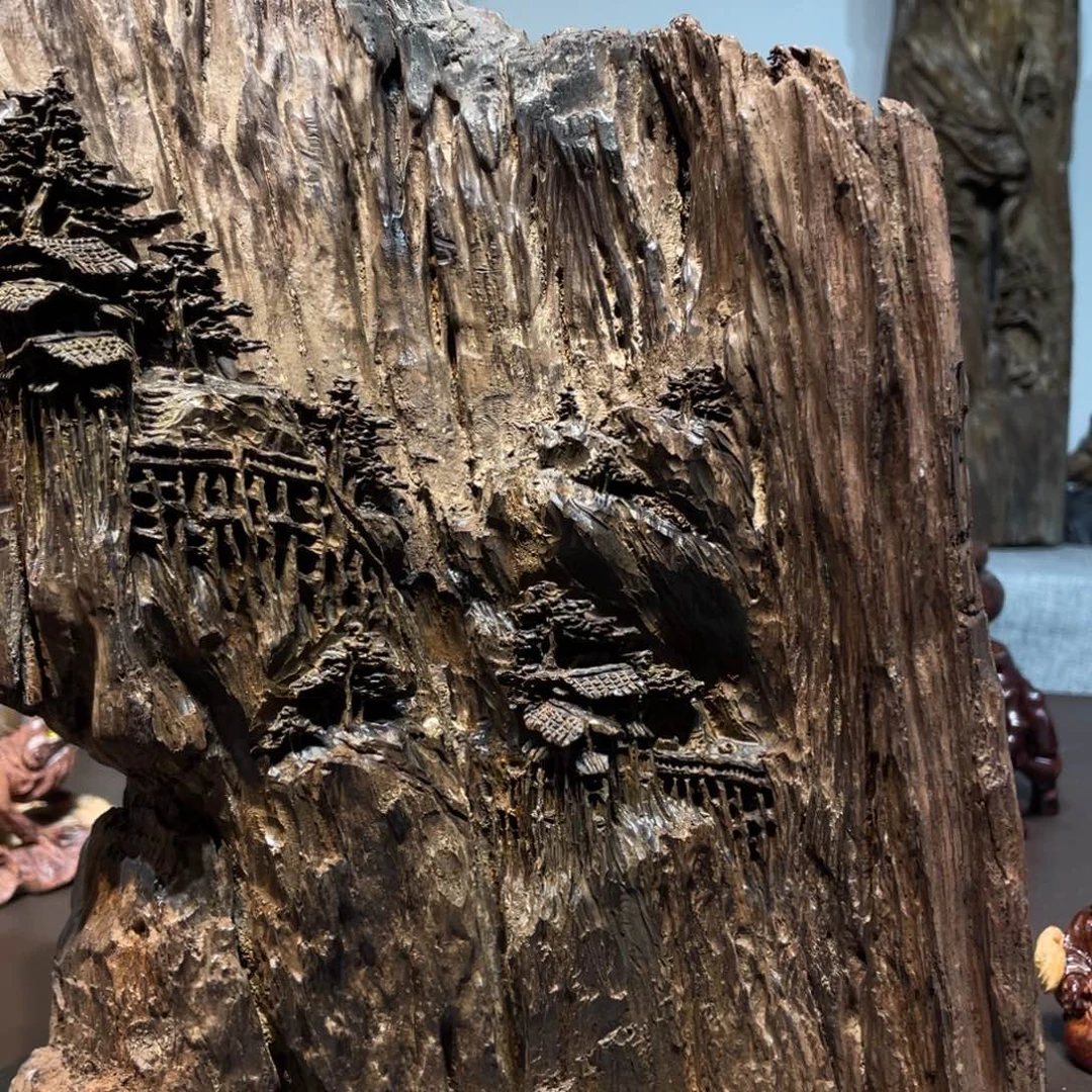 交趾黄檀（大红酸枝）秋*摆件工艺品