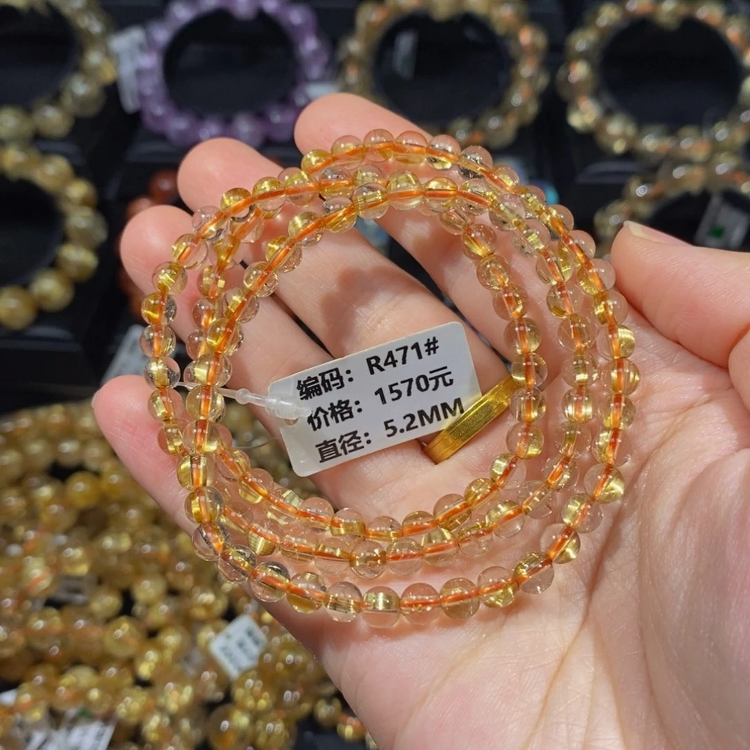 发晶手链未镶嵌R471#5.2mm