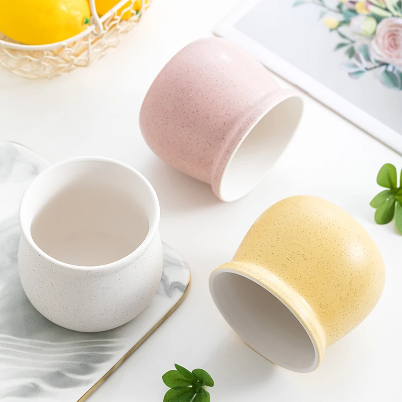 陶瓷多肉花盆创意透气粗陶植物盆小清新家用桌面肉肉盆套组特价清