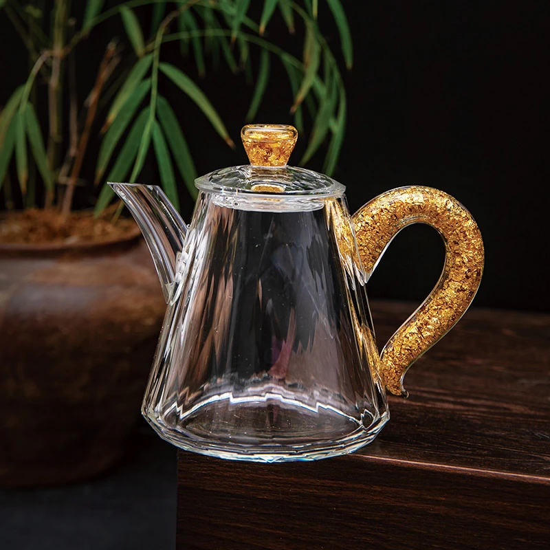 玺宴高档金箔高升壶咖啡壶泡茶花茶壶