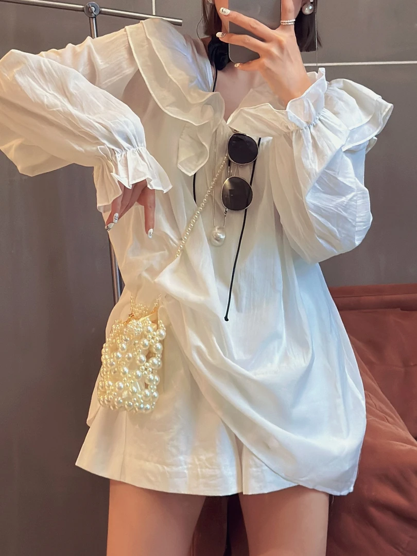 新款a字高腰巨显瘦巨舒服蓬蓬百搭女士短裤