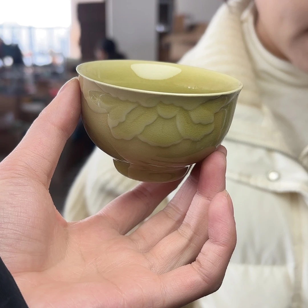 龙泉云间青瓷小米茶器