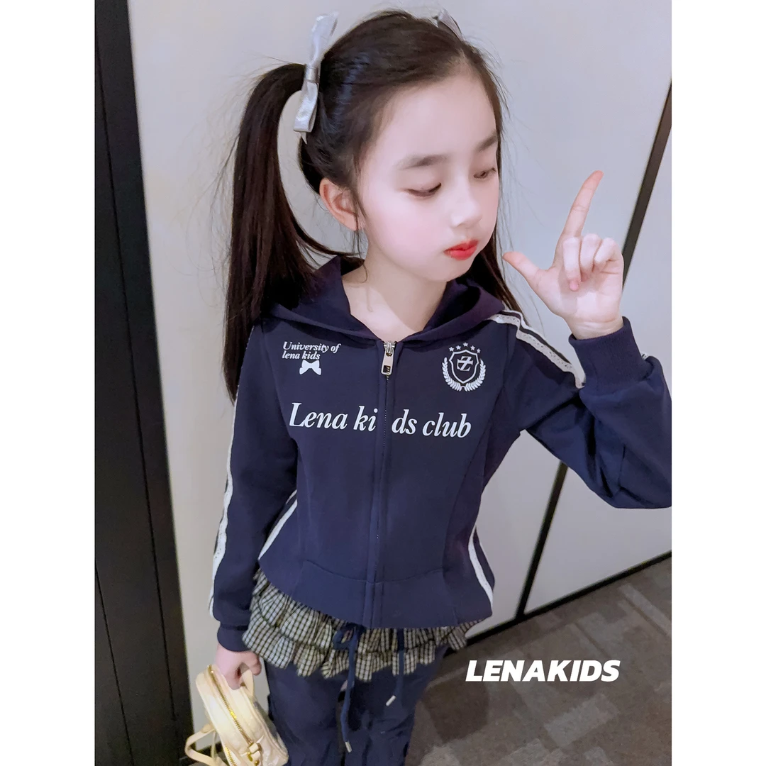 【现货】Lenakids【春上新· 设计感气质套装】女宝运动套装25022404