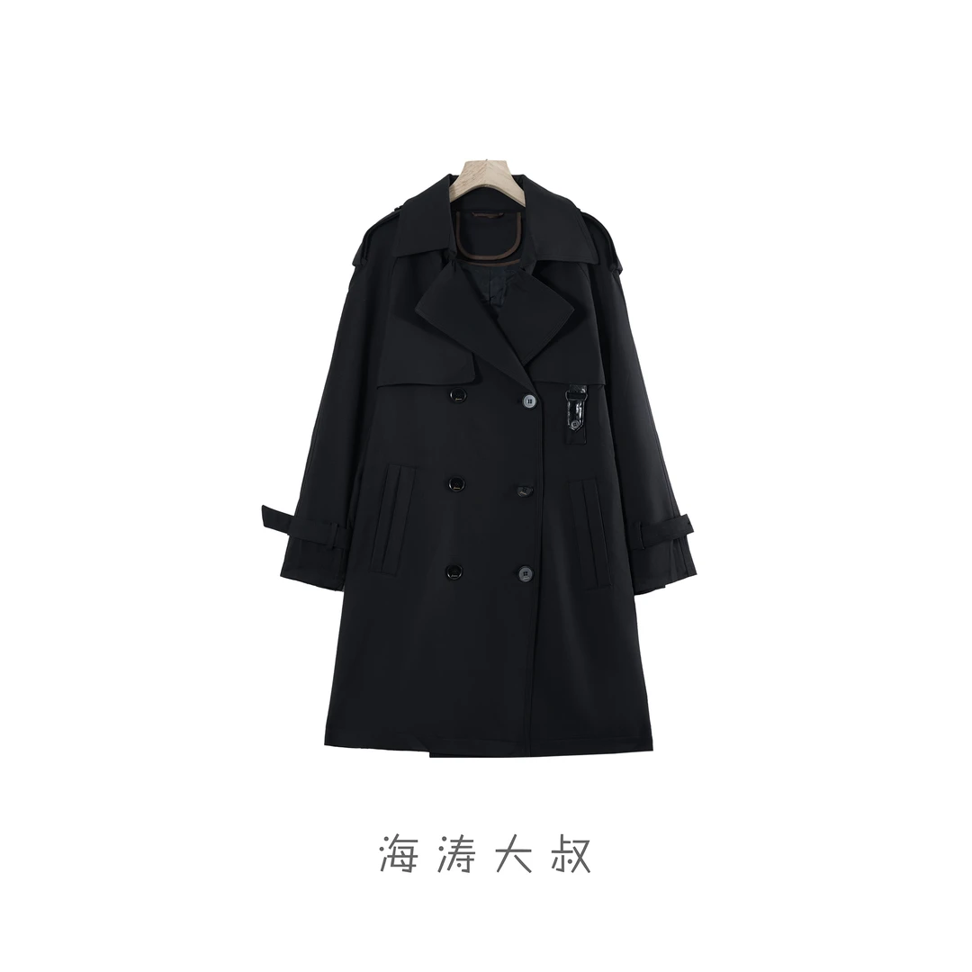 【 618大促】中长款双排扣束腰风衣 FRZ2021022