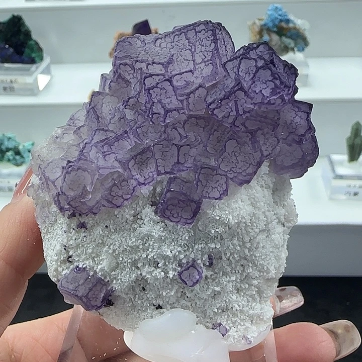 石材贵州紫边萤石