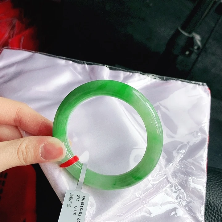 翡翠未镶嵌手镯缅甸天然A货翡翠