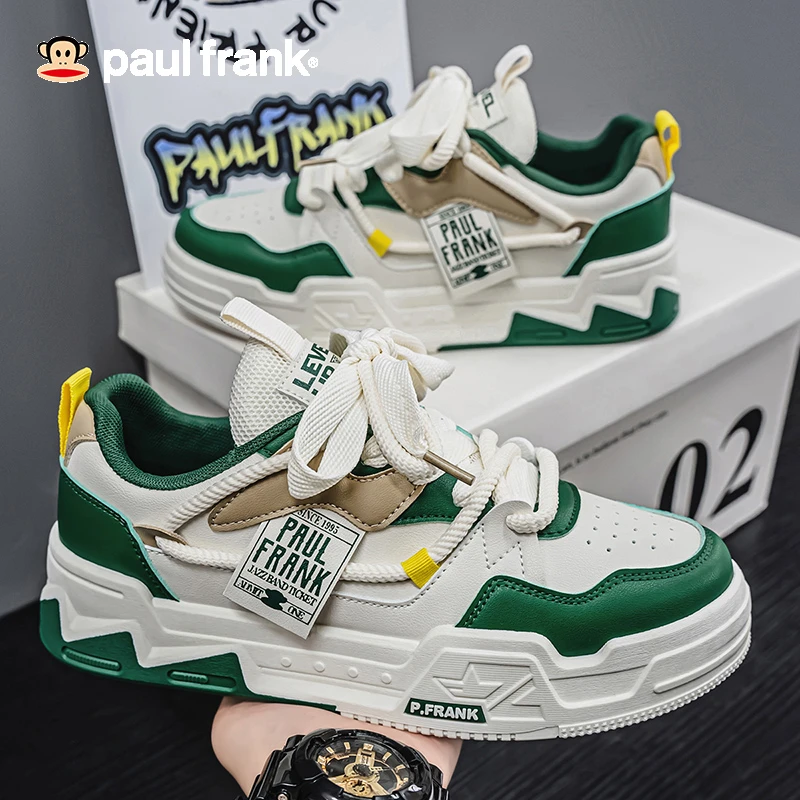 大嘴猴男鞋秋季舒适透气时尚百搭低帮板鞋男士运动休闲板鞋潮鞋男