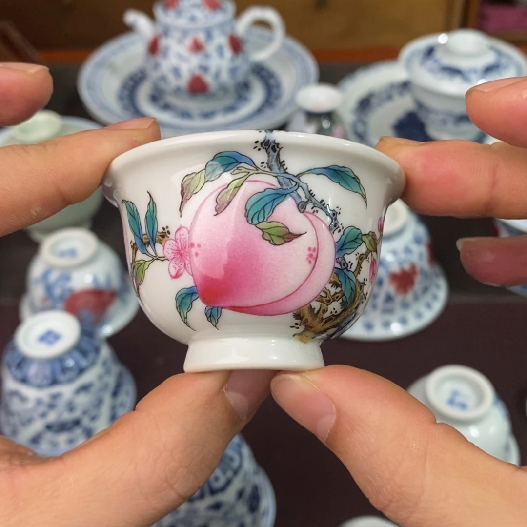 窑口同款釉里红茶器