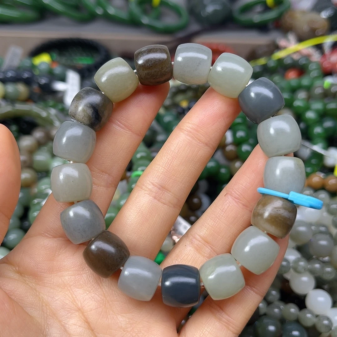 和田玉未镶嵌手链