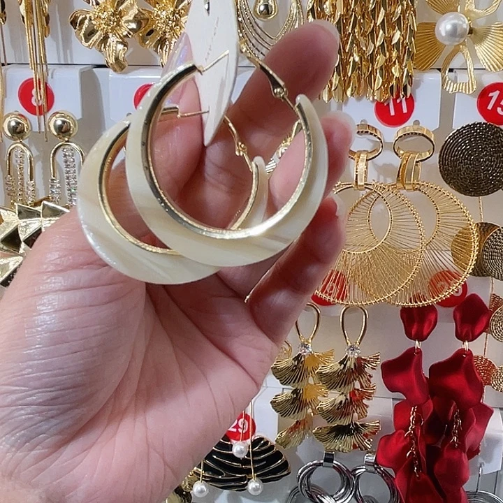 仿珍珠铁合金合金饰品耳扣4.5厘米15