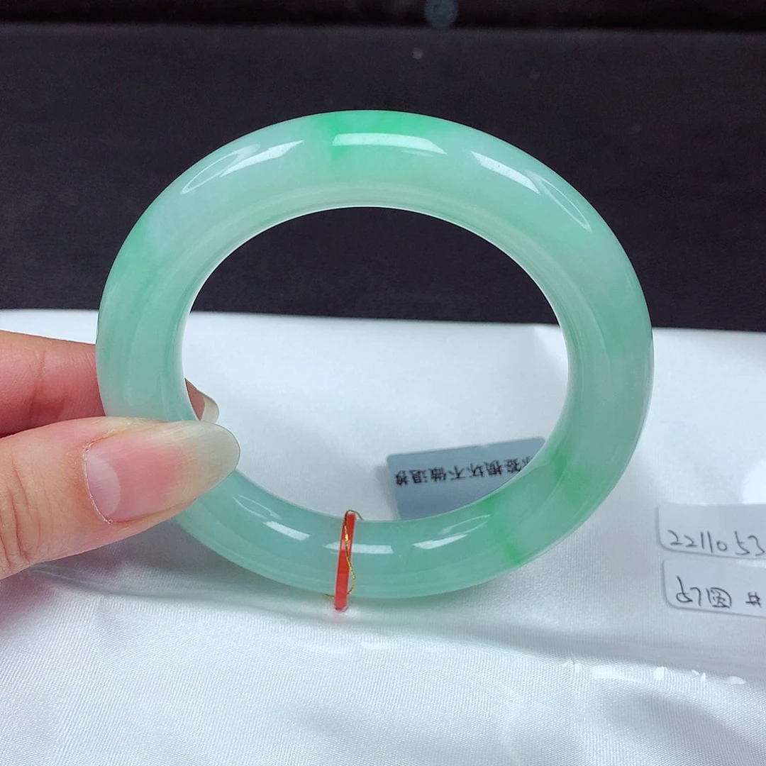 未镶嵌手镯翡翠57大胖圆092