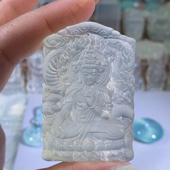 岫玉未镶嵌吊坠道**三吊坠