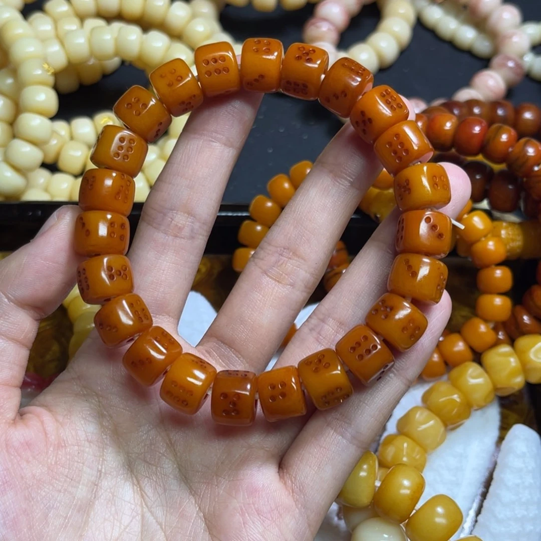 骆驼牙手串/手链老*骰子珠