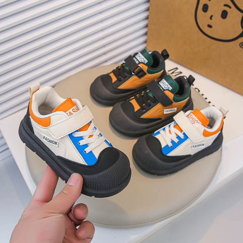 宝宝丑萌大头鞋2025春秋新款儿童鞋子男女童韩版防踢脚登山运动鞋