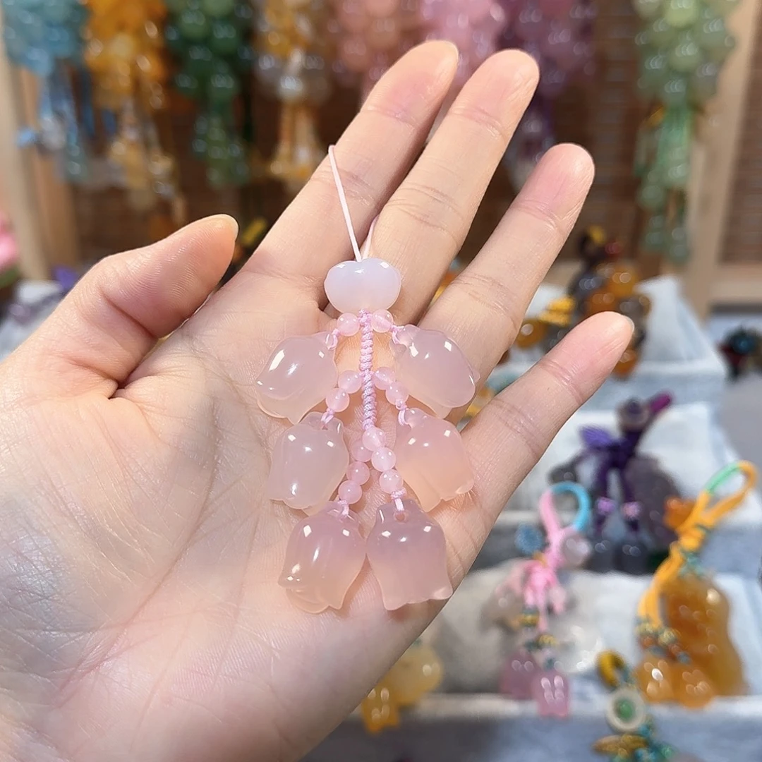 玛瑙/玉髓手机挂件未镶嵌