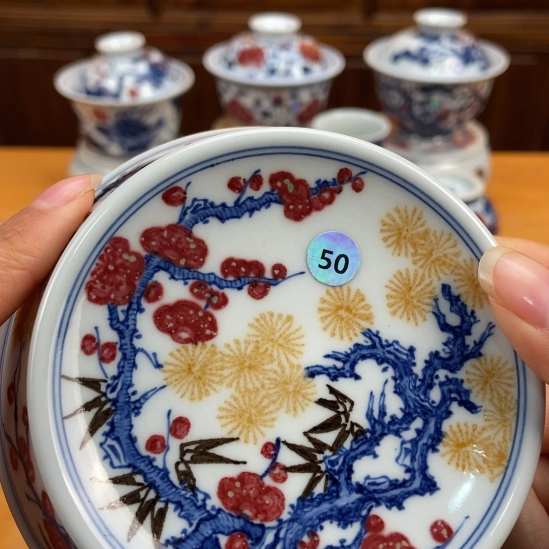 手绘现代茶具非古董