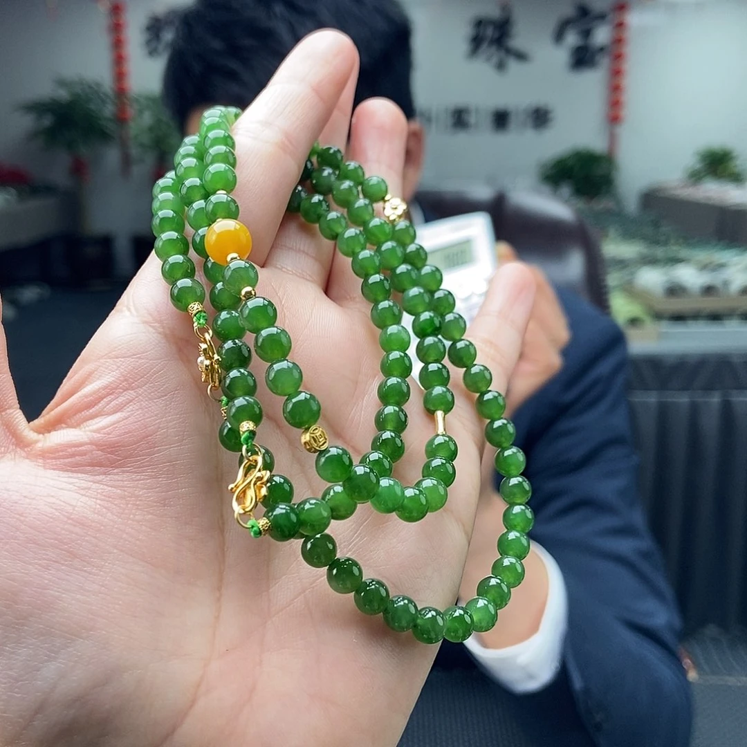 和田玉颜色多样性发拍一发一银S925镶嵌