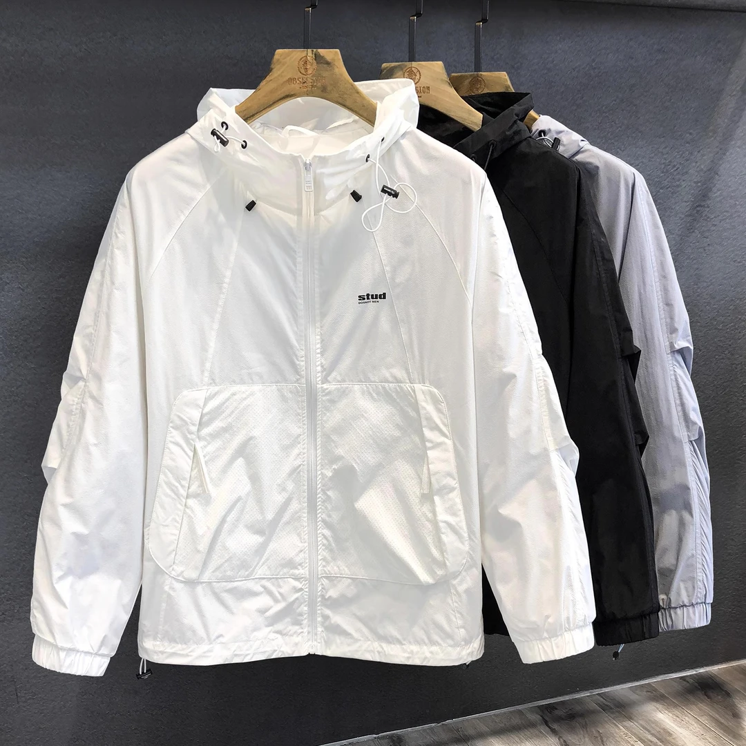 UPF50+防紫外线户外凉感透气防晒服男款夏季轻薄情侣防晒男外套