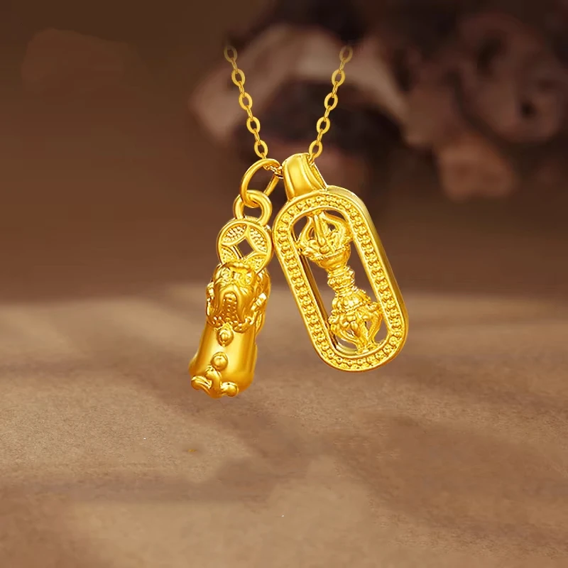 铜合金项链 貔犰金刚杵皮卡丘