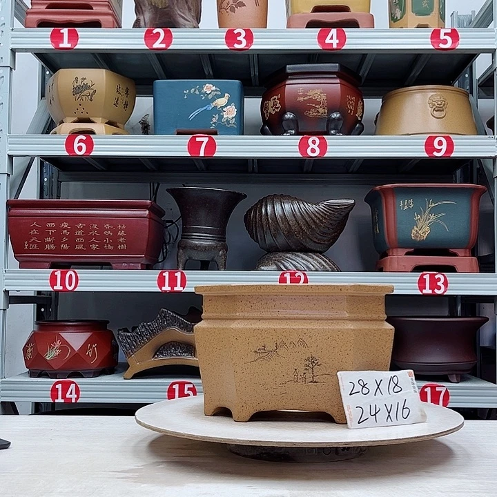 紫砂花盆紫砂花盆