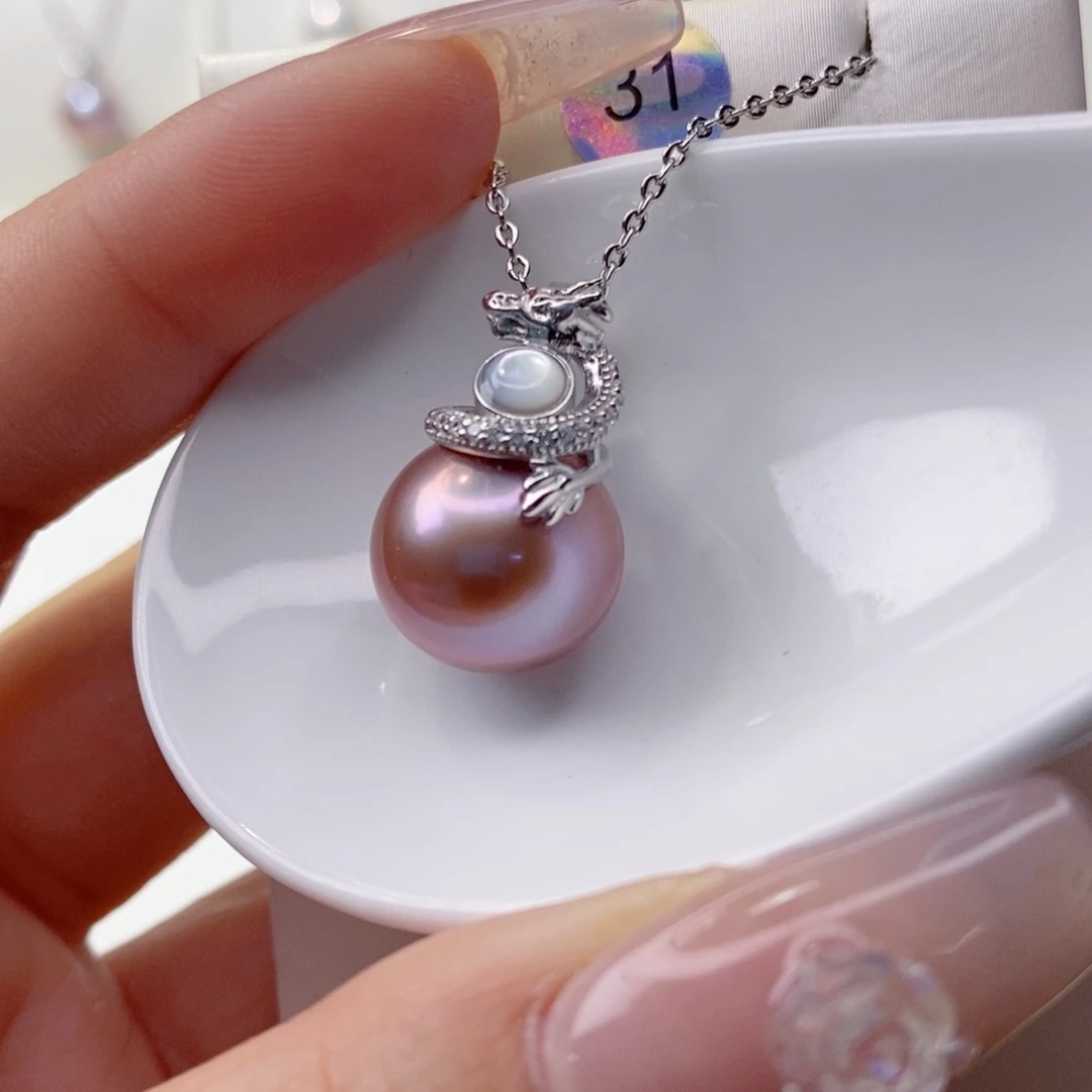 淡水珍珠吊坠(赠链)银S925镶嵌?****?