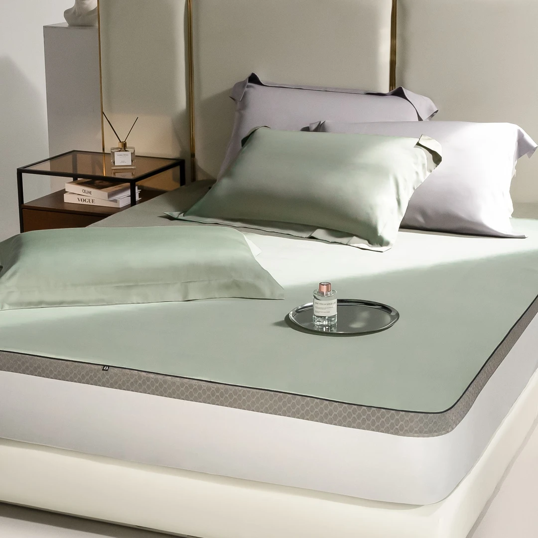 丽家平！亚玛逊-2025床笠三件套 80支兰精LF天丝床品床笠夏天床笠