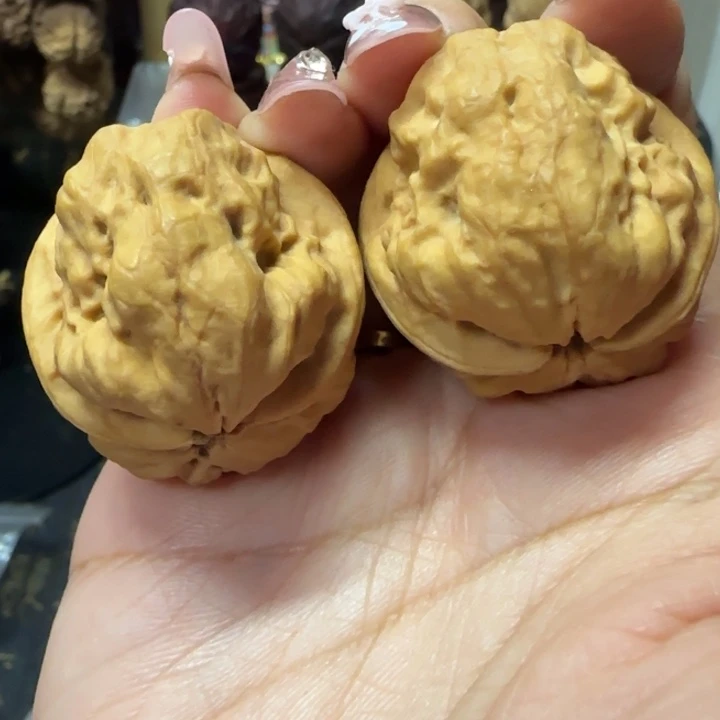 吊坠文玩核桃金玉满堂蛤蟆化石34