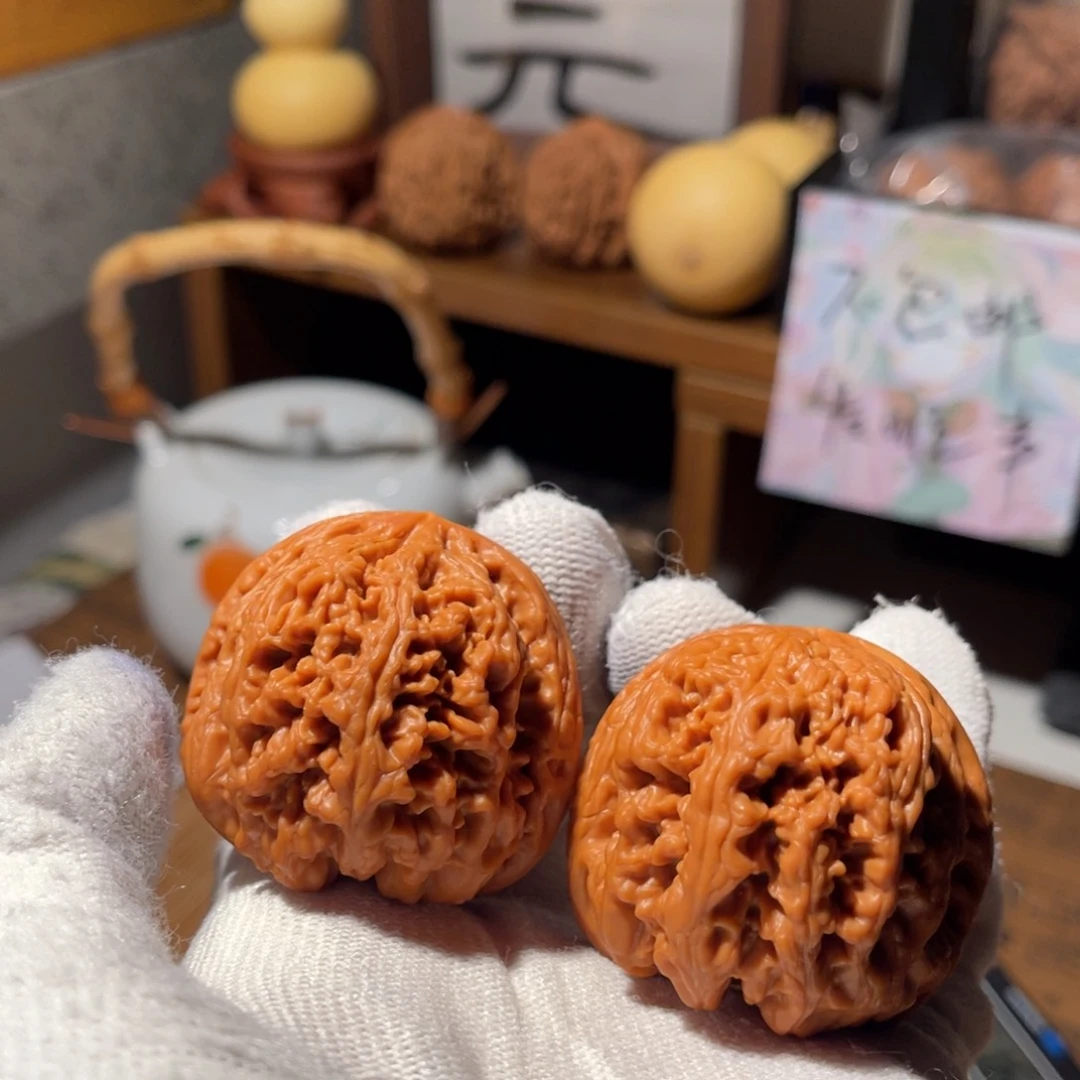 文玩核桃把件42 大粗筋有修肚子差