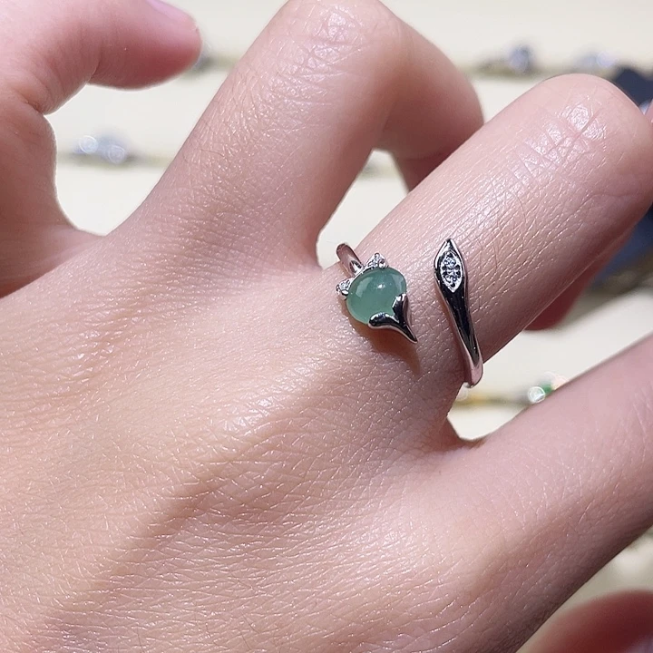 颈饰未镶嵌翡翠戒指