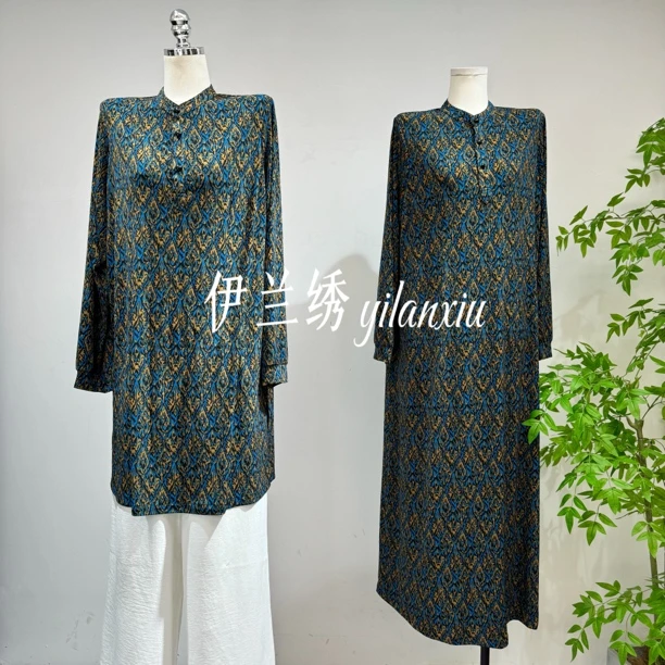 妈妈装宽松弹力衬衫中老年高贵时尚洋气舒适女装