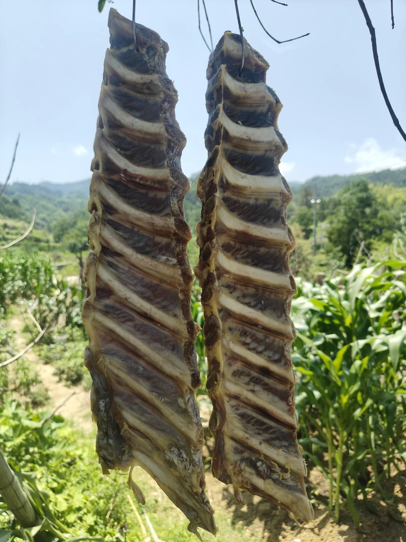农家腌制风干腊排骨安徽特产传统风味土猪排骨