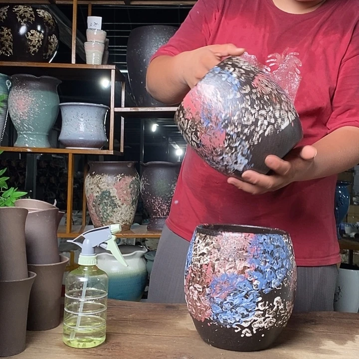 紫砂花盆紫砂花盆