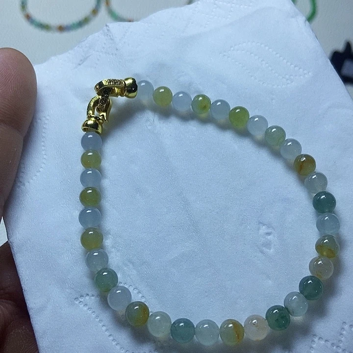定制翡翠未镶嵌卡5.5多宝005