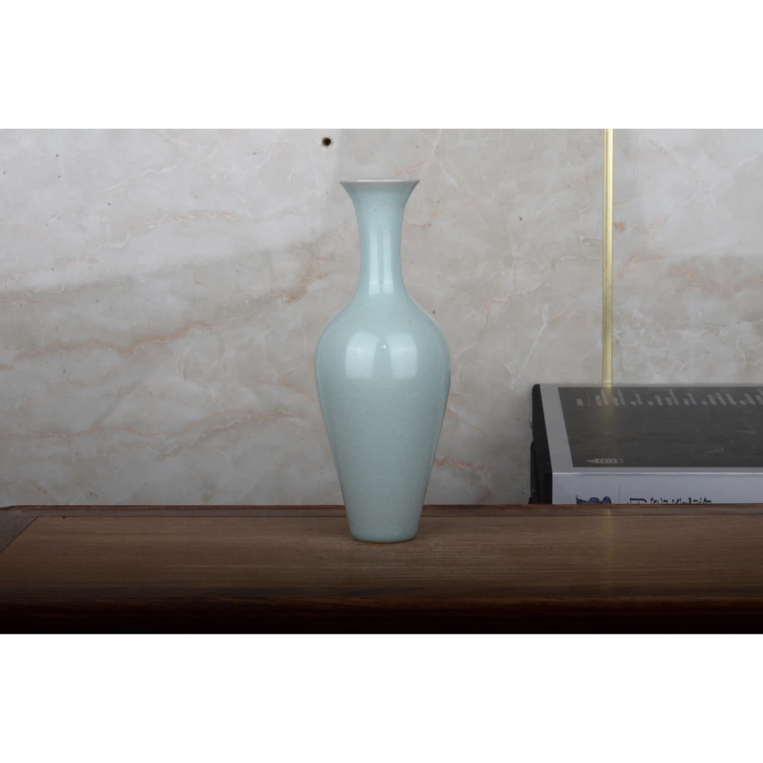 ZTQ汝窑天青釉柳叶瓶