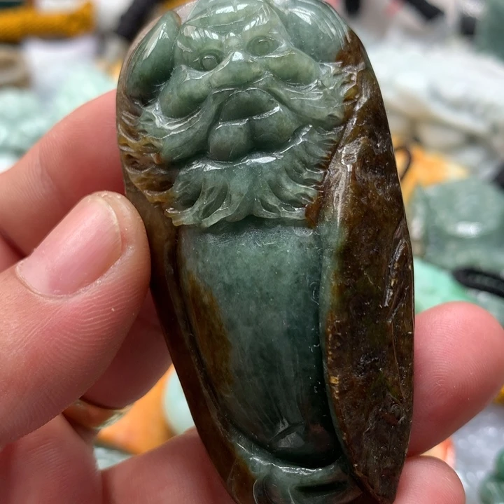 翡翠未镶嵌颈饰保真天然a货翡翠
