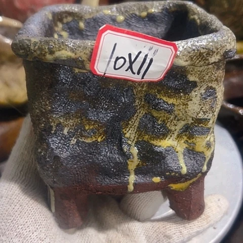 粗陶花盆手工花盆