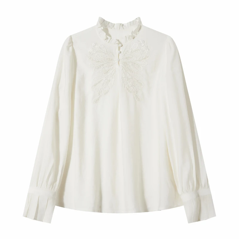 【九月】秋季衬衫百搭国风盘扣长袖衬衣25C0351