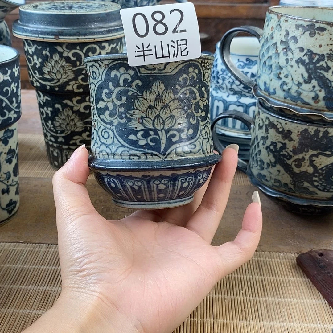 手工手绘青花高温陶瓷