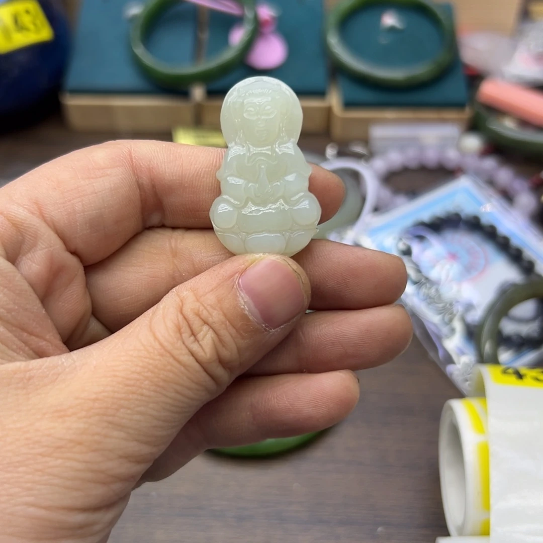 和田玉未镶嵌颈饰438